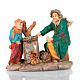 Nativity set, Roast chestnut seller figurine with boy s3