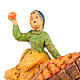 Nativity scene, apple seller figurine with cart s2