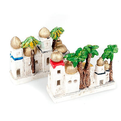 Nativity scene decor, Arabic-style houses 2