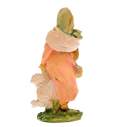 Femme avec poulet 10 cm 3