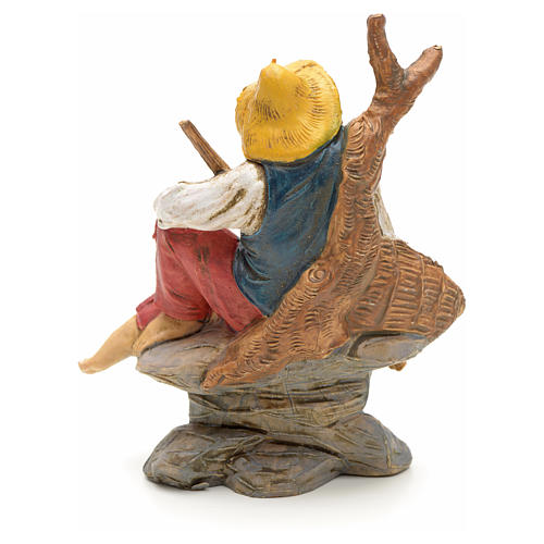 Nativity set accessory, Fisherman sitting figurine 2