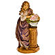 Nativity set accessory,Woman with flowers figurine s1