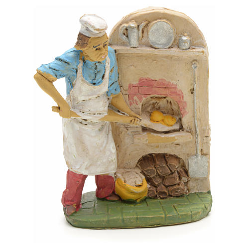 Nativity set accessory, Baker with oven figurine 1