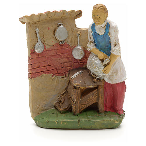 Nativity set accessory, Tinsmith with pans figurine 1