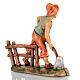 Nativity set accessory, Farmer with hoe figurine 8cm s2