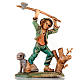 Nativity set accessory, Woodcutter with hatchet and dog s1