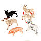 Nativity set accessory, 6-piece set of animals figurines s1