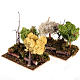Nativity set accessory: set of trees with moss s1