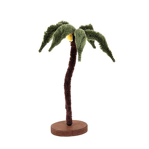 Nativity set accessory, palm tree with wooden base 1