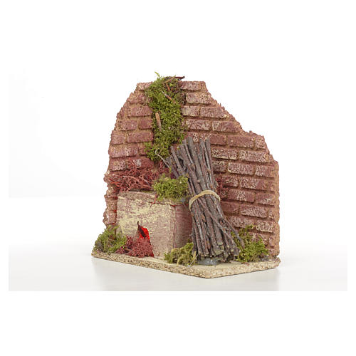 Ofen Krippe aus Holz Batterien 10 x 10 x 6 5