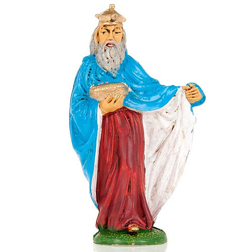 Nativity scene, white wise man figurine 10cm 1