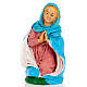 Nativity scene figurine, Mother Mary on her knees 10cm s1