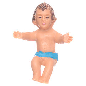 Statue Gesù Bambino: Bambinello resina per presepi 8 cm Statue Gesù Bambino: Bambinello resina per presepi 8 cm