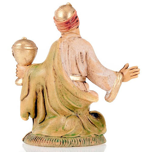 Nativity scene accessory, Creole wise man figurine 8cm 2
