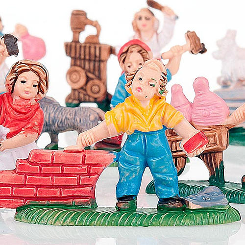 Nativity scene figurines, set of 12 assorted figurines 3