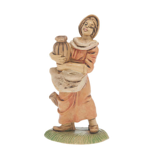Nativity set accessory, 2-piece Young shepherdess figurines 1