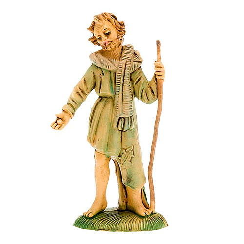 Nativity figurine, beggar with stick, 8 cm 1