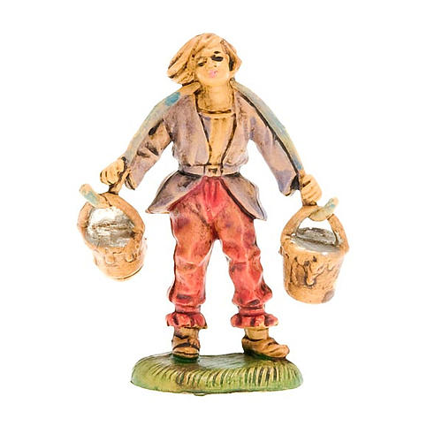 Shepherd with buckets figurine 8 cm 1
