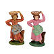 Shepherdess with plate on head, 8 cm s1