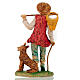 Nativity set accessory, shepherd with bread and basket figurine s2