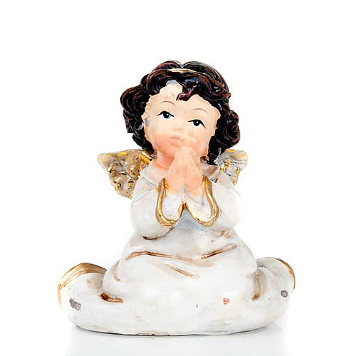 Christmas decoration, set of 4 gold and white angels 3