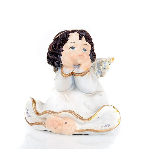 Christmas decoration, set of 4 gold and white angels 5