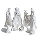 Crèche porcelaine blanche lucide 8 pcs 21 cm s1