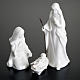 Nativity scene, 8 piece nativity in white porcelain s4