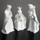 Nativity scene, 8 piece nativity in white porcelain s6