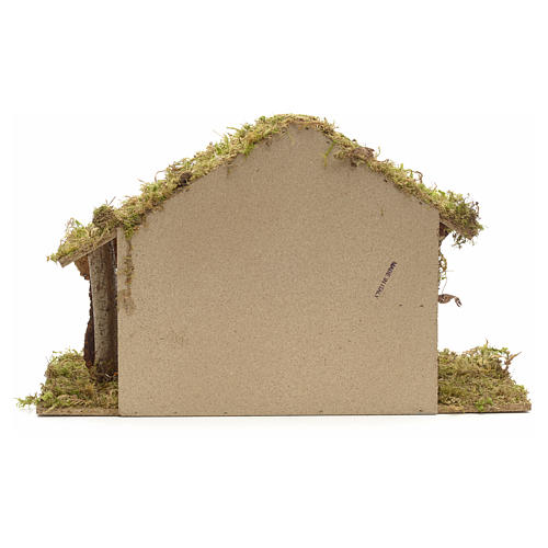 Nativity stable with hayloft and stairs 4
