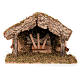 Capanna presepio sughero muschio con mangiatoia 35X20X24 s1