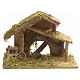 Nativity crib, moss and cork with manger and stairs s1