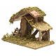 Nativity crib, moss and cork with manger and stairs s3