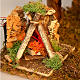 Nativity crib with water well and LED oven s2