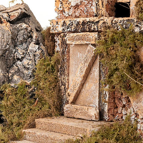 Capanna presepe con fienile effetto antico 43X24X25 4