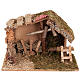 Capanna presepi sughero con mangiatoia scaletta 35x20x24 s1
