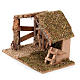 Capanna presepi sughero con mangiatoia scaletta 35x20x24 s2