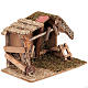 Capanna presepi sughero con mangiatoia scaletta 35x20x24 s3