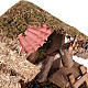 Capanna presepi sughero con mangiatoia scaletta 35x20x24 s4