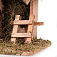 Capanna presepi sughero con mangiatoia scaletta 35x20x24 s6