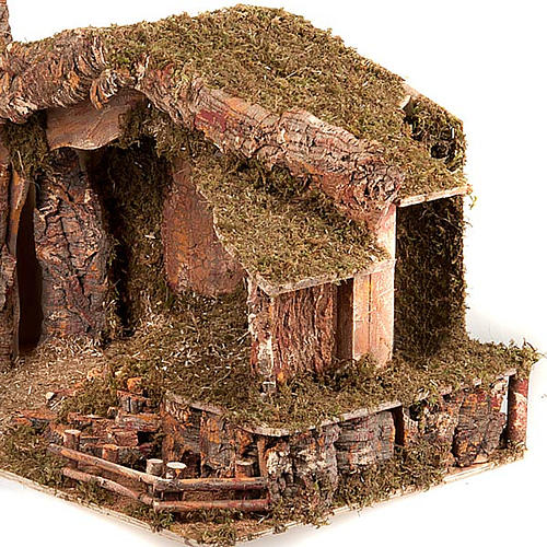 Nativity stable moss and cork, electical 4