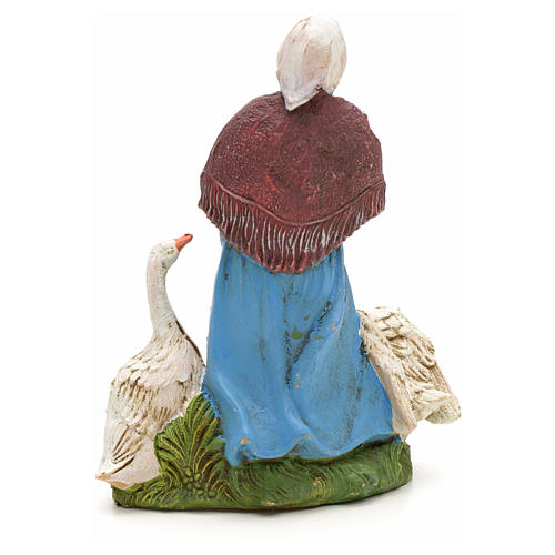 Nativity figurine, farmer with 2 geese 13cm 2