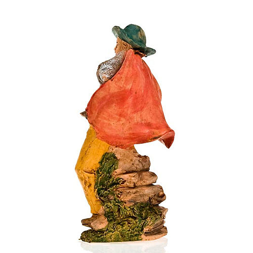 Pifferaio con mantello 13 cm 2