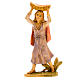 Nativity figurine Young shepherdess with basket on her head 18cm s1