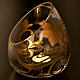 Vaso porta vela de Navidad en vidrio con tealight s4