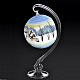 Lamp candle holder, painted snowy landscape s2