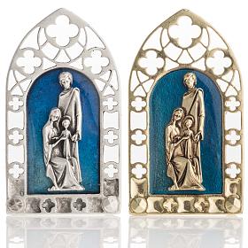 Sainte Famille petit carreau décoration gotique