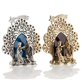 Weihnachtsschmuck: Geburt mit Baum 9x7,5 cm Weihnachtsschmuck: Geburt mit Baum 9x7,5 cm