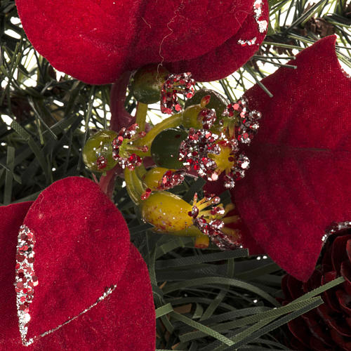 Wianuszek bożonarodzeniowy gwiazda betlejemska jagody cyprys 3