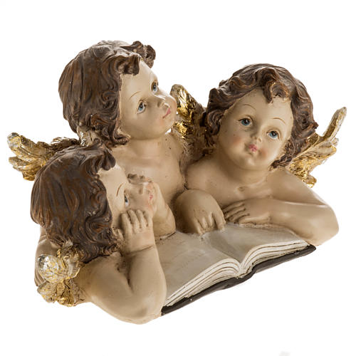 Three angels with book, Christmas decoration 2